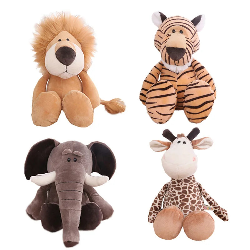 Jungle Animal Plush Toy Set