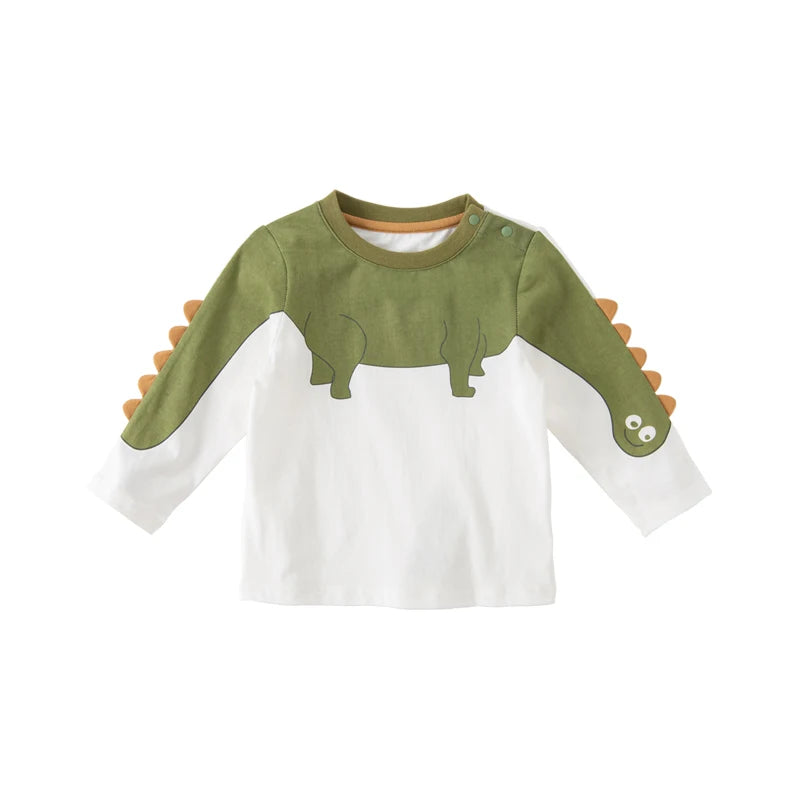 Dave Bella Dinosaur Long Sleeve Tee