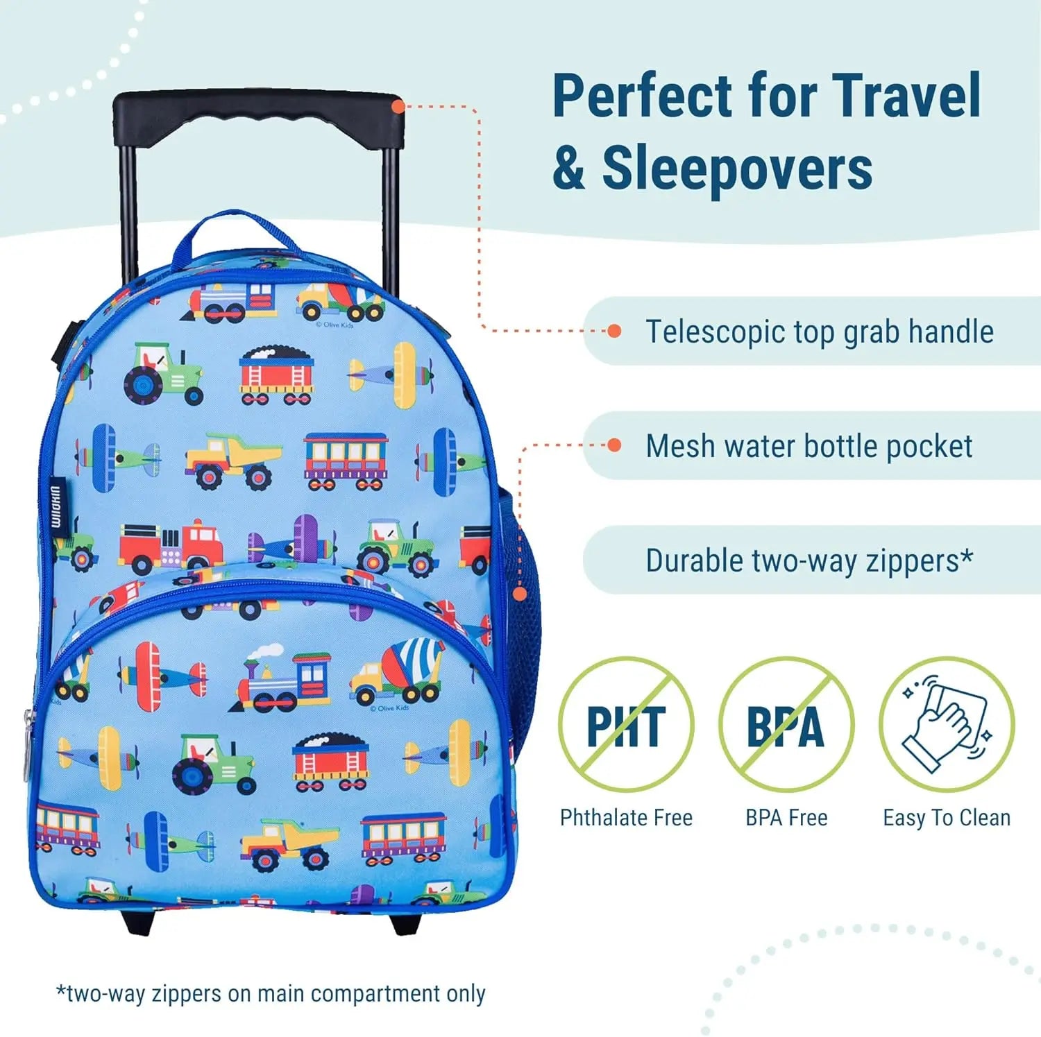 Kids Rolling Carry-On Luggage