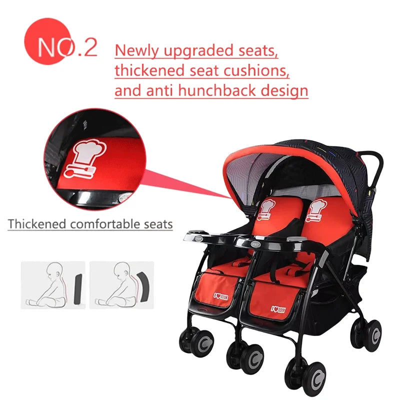 Twin Baby Lightweight Travel Stroller