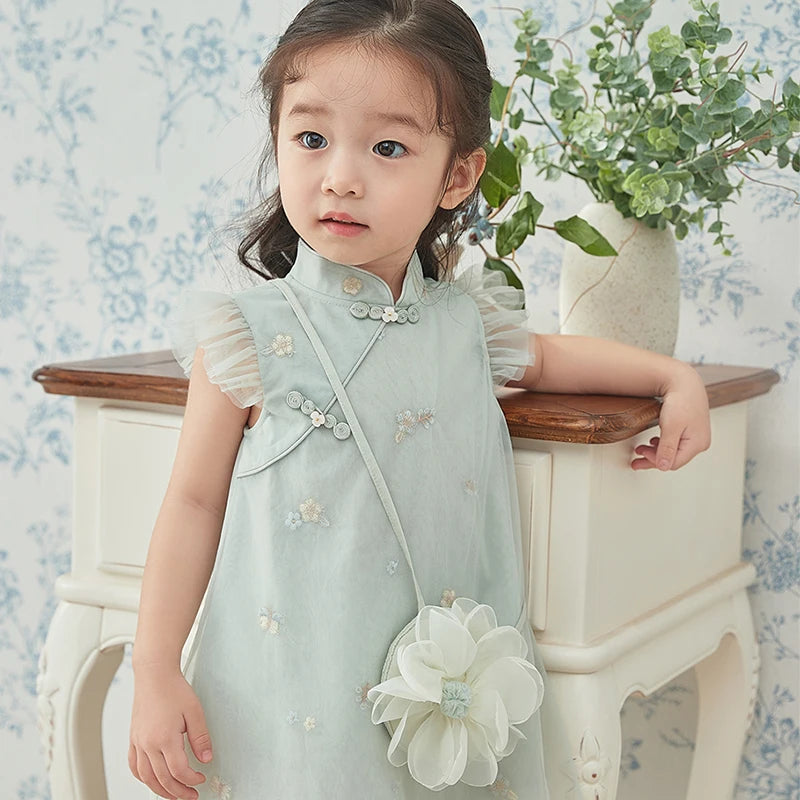 Dave Bella Girls Floral Princess Dress