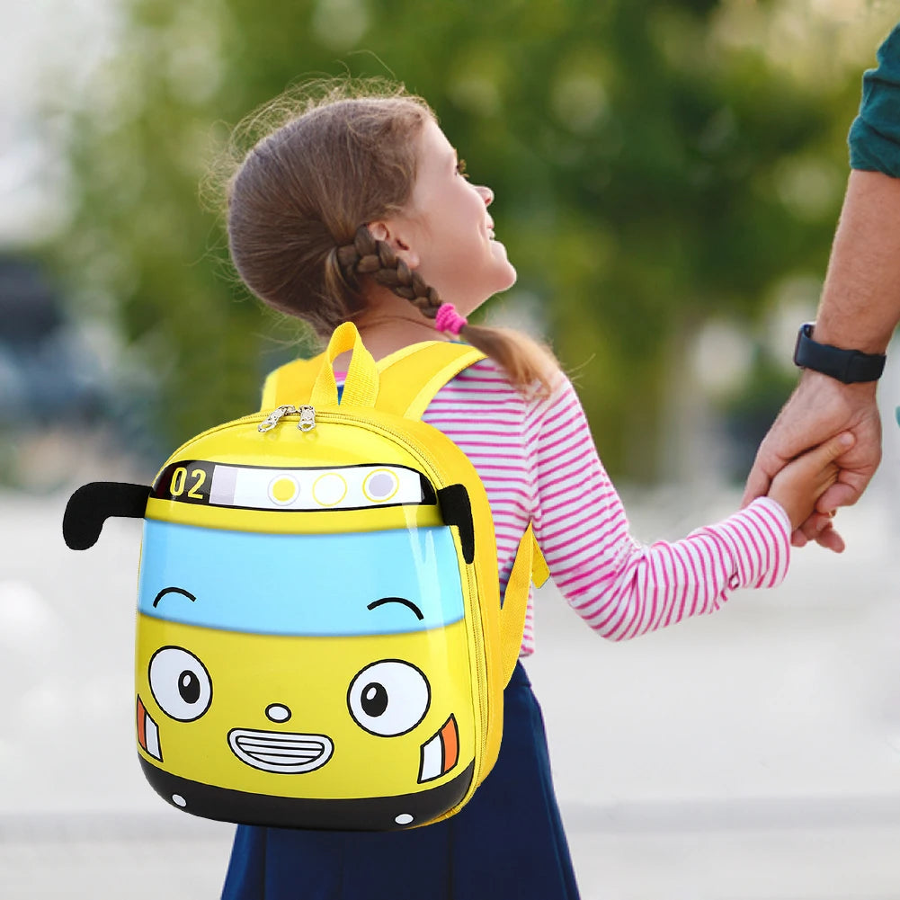 3D Cartoon Bus Backpack