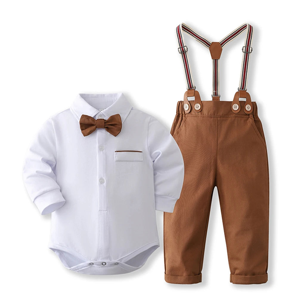 Baby Boy Gentleman Romper Set