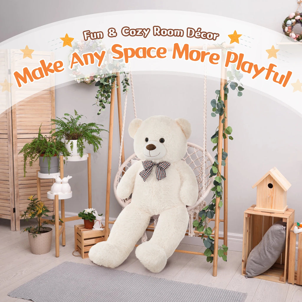 Morismos Giant White Teddy Bear (39")