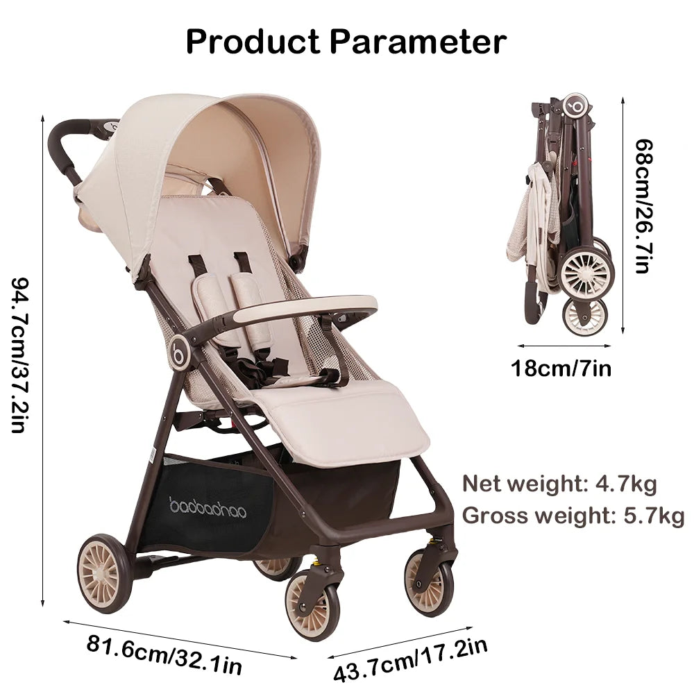 One-Click Fold Travel Stroller