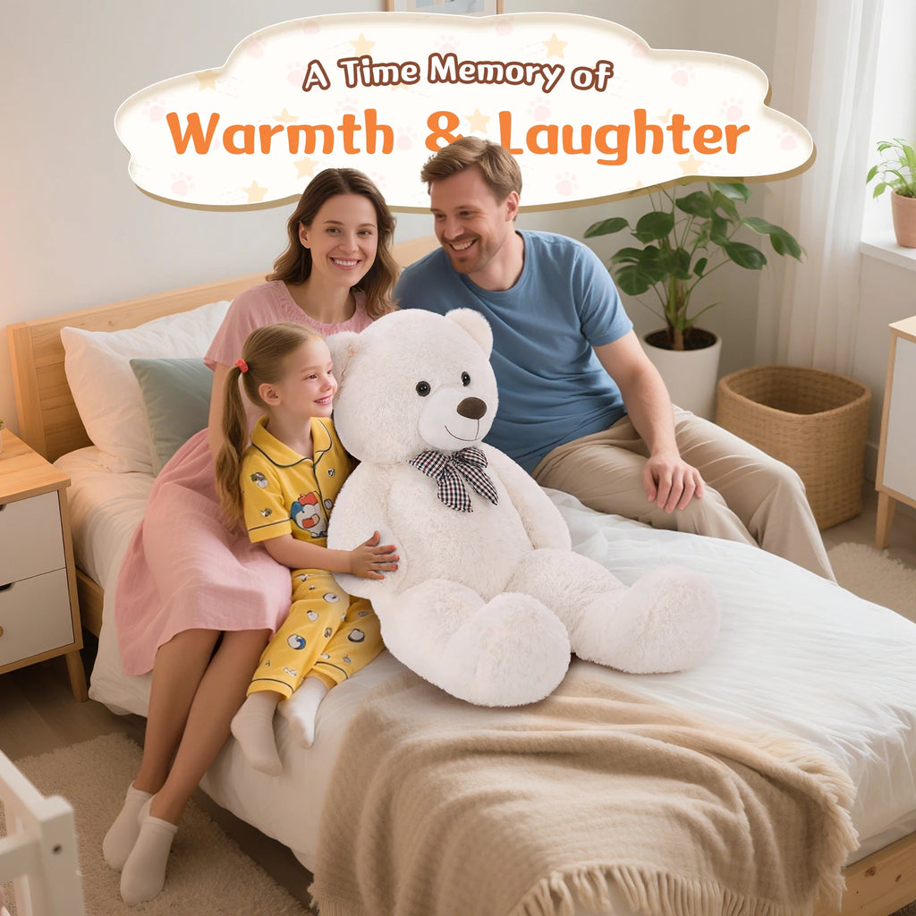 Morismos Giant White Teddy Bear (39")