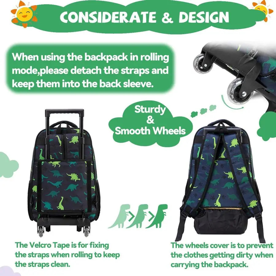 Kids Wheeled Backpack (17")