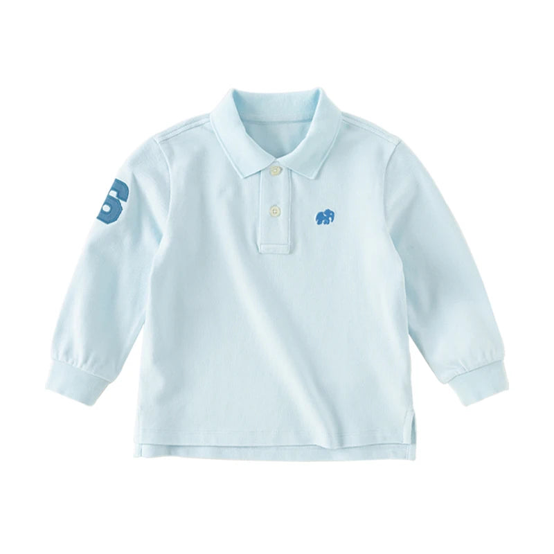 Dave Bella Boys Solid Long Sleeve Tee