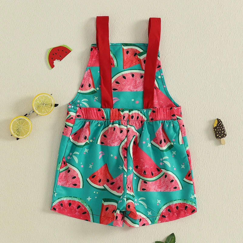 Girls Floral Romper with Pockets