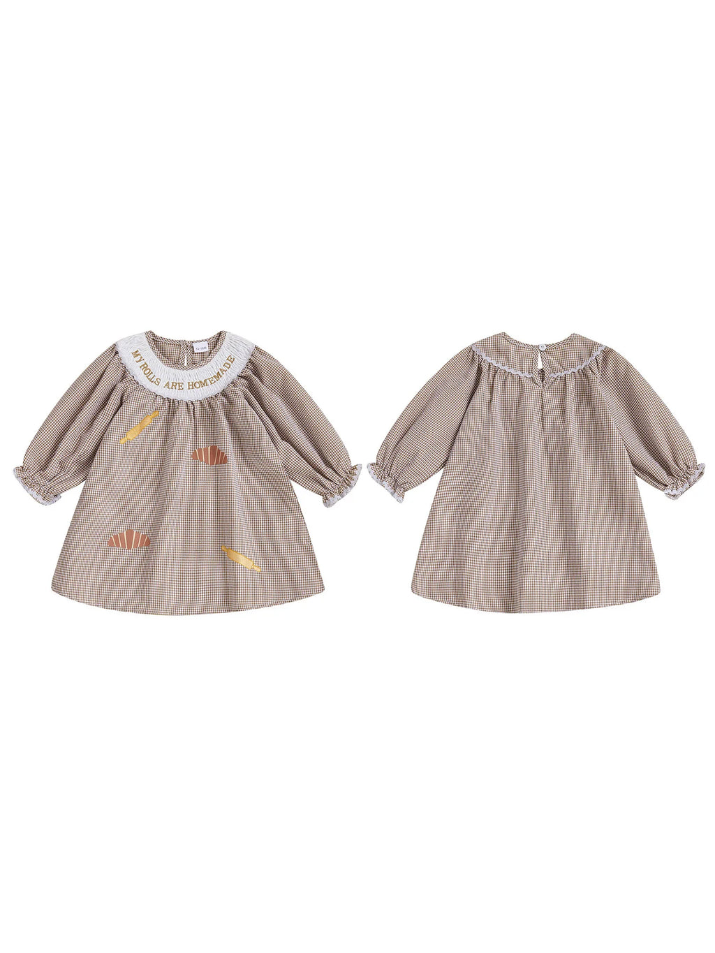 Girls Thanksgiving Turkey Plaid Dress
