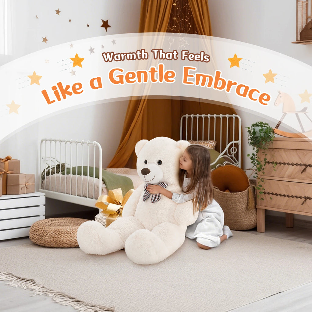Morismos Giant White Teddy Bear (39")