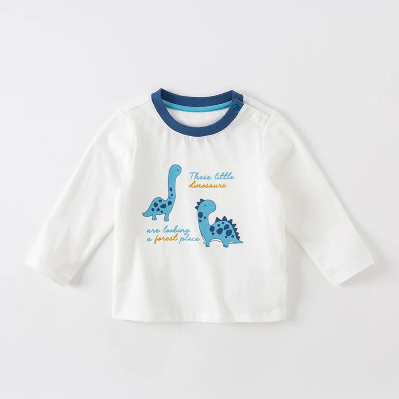 Dave Bella Dinosaur Long Sleeve Tee