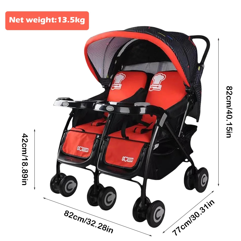 Twin Baby Lightweight Travel Stroller