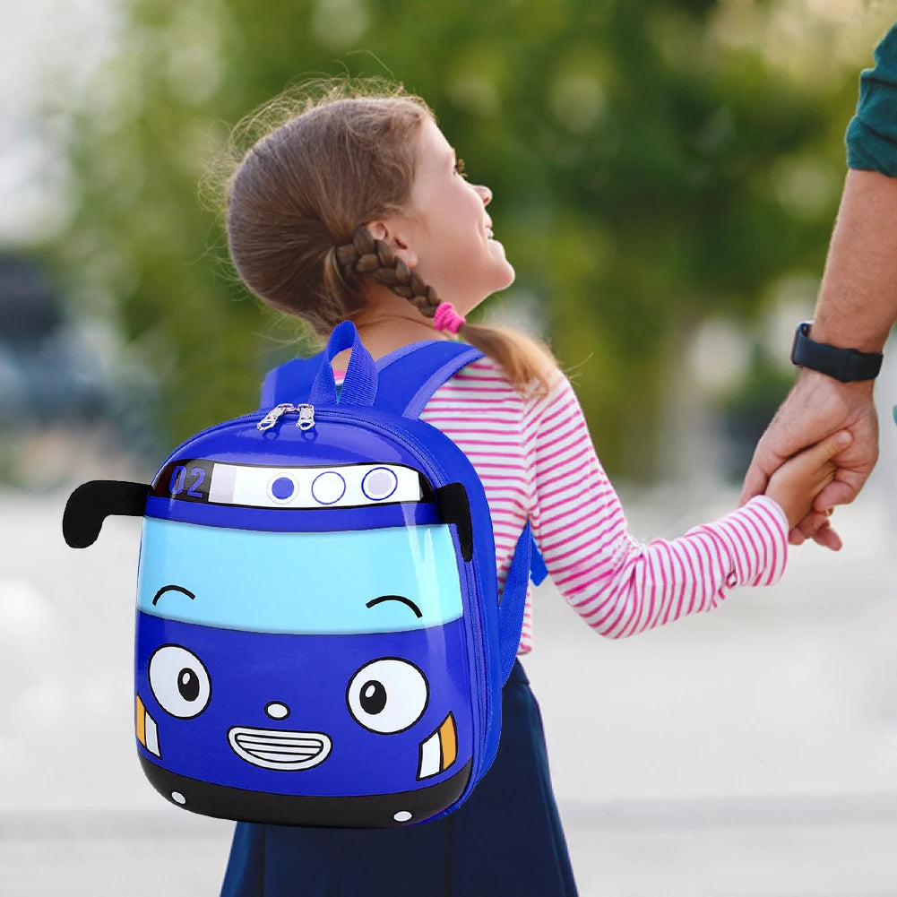 3D Cartoon Bus Backpack