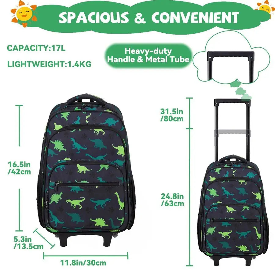 Kids Wheeled Backpack (17")
