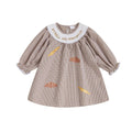 Girls Thanksgiving Turkey Plaid Dress