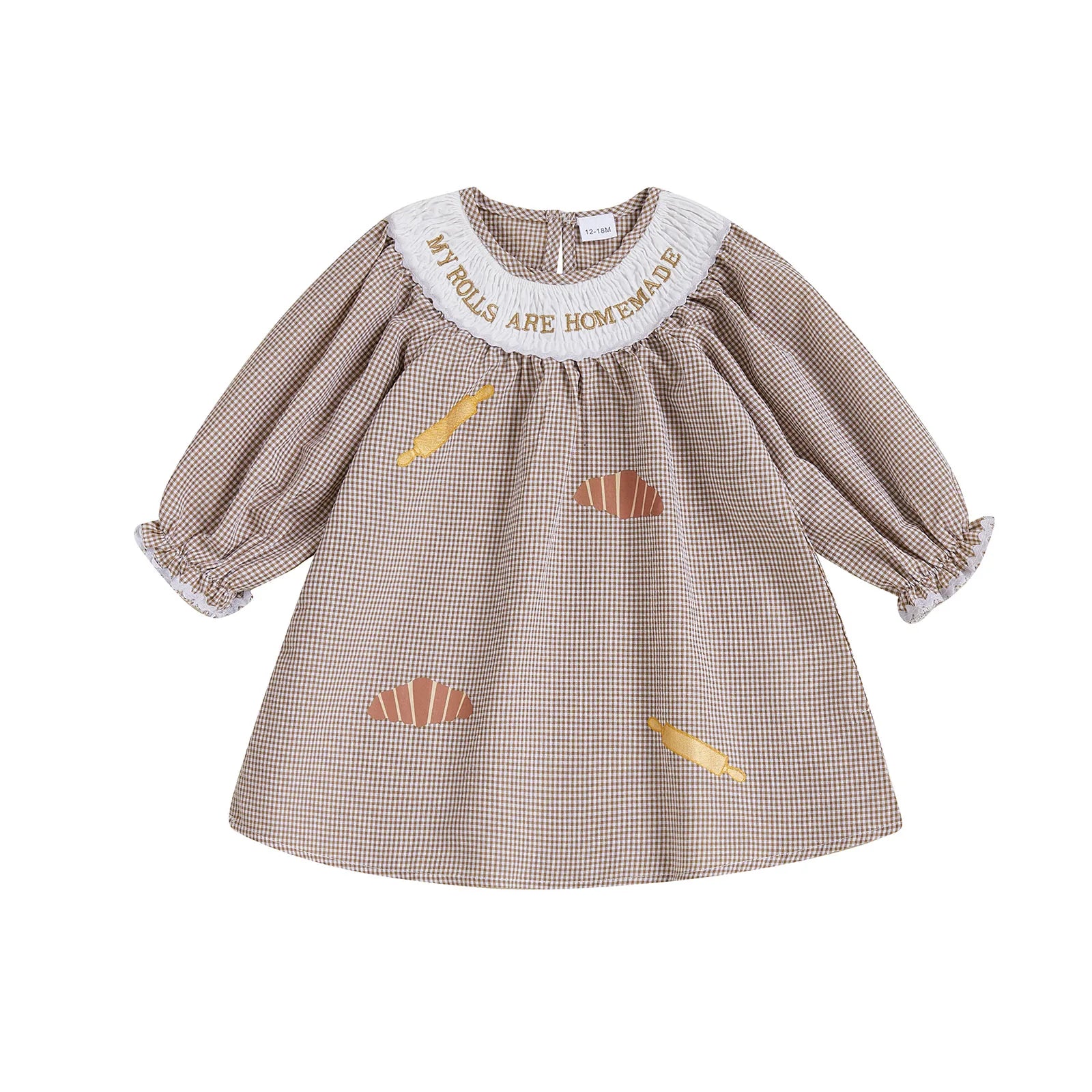 Girls Thanksgiving Turkey Plaid Dress