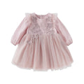 Dave Bella Girls Floral Mesh Party Dress