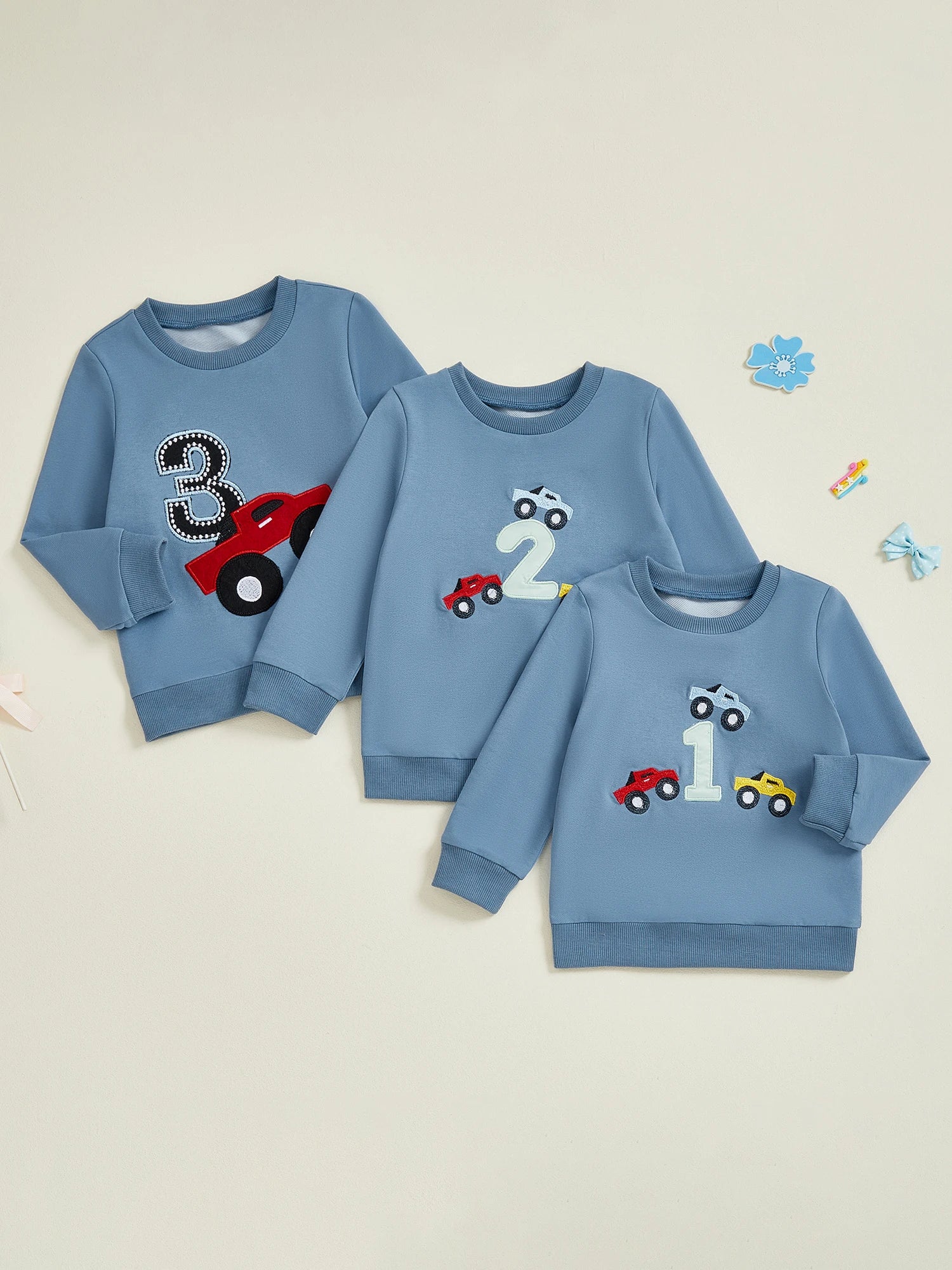 Toddler Boy Birthday Car Sweatshirt