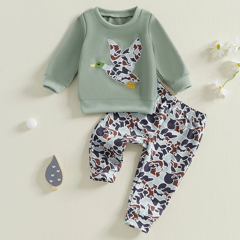Toddler Boy Winter Bear Hoodie Set