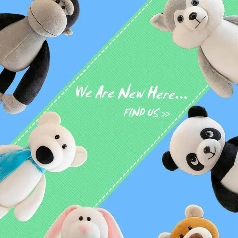 Jungle Animal Plush Toy Set