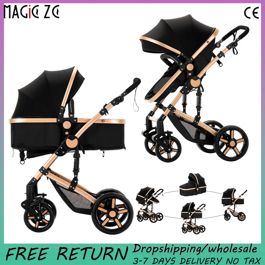 Luxury 3-in-1 Baby Travel Stroller