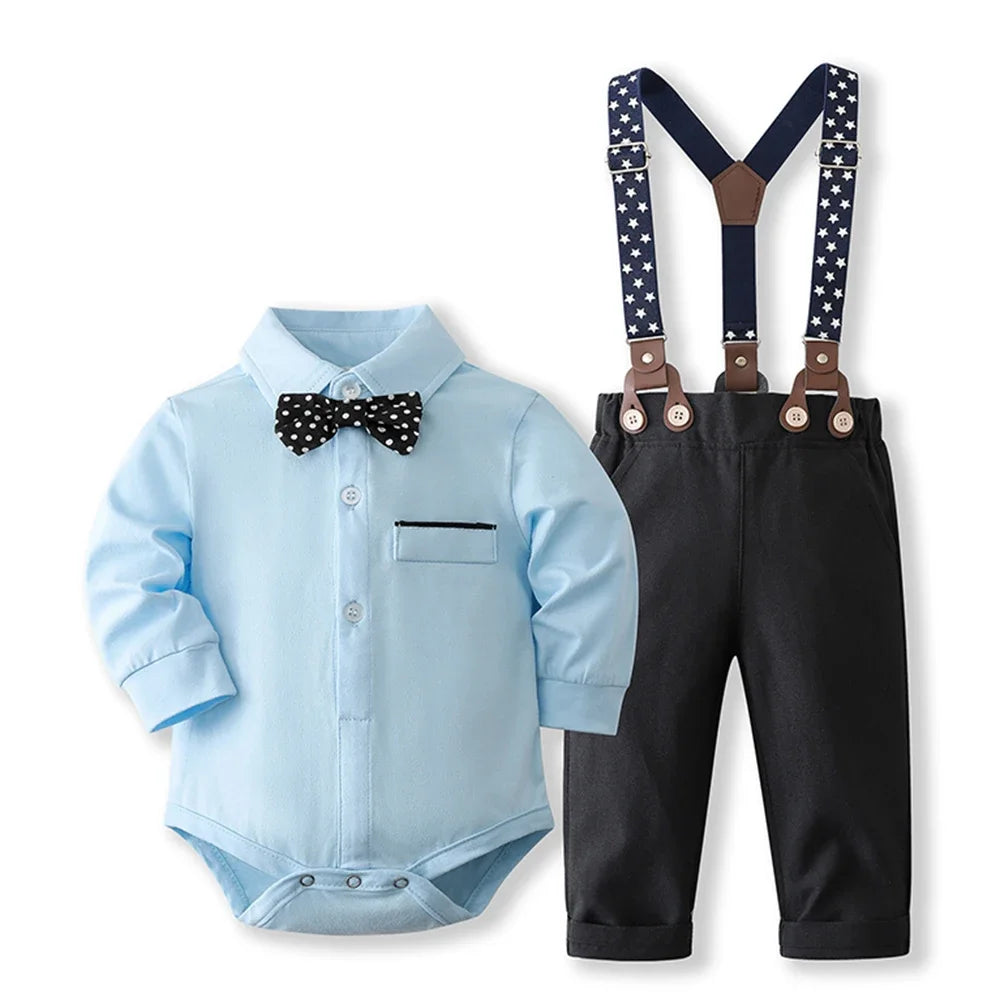 Baby Boy Gentleman Romper Set
