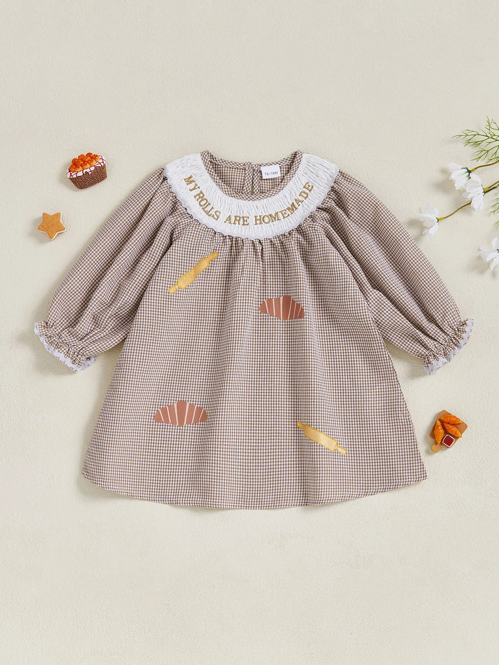 Girls Thanksgiving Turkey Plaid Dress