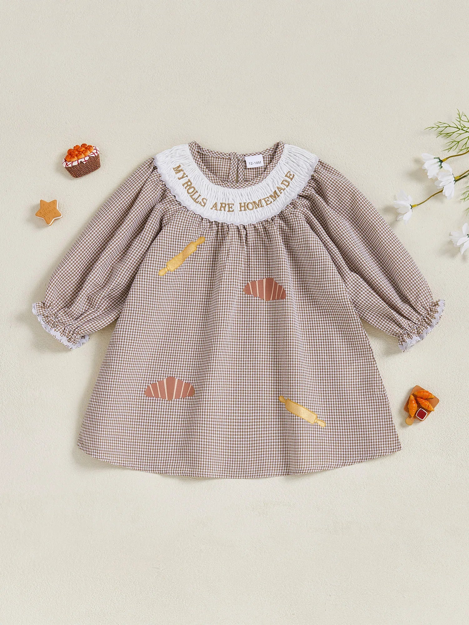 Girls Thanksgiving Turkey Plaid Dress