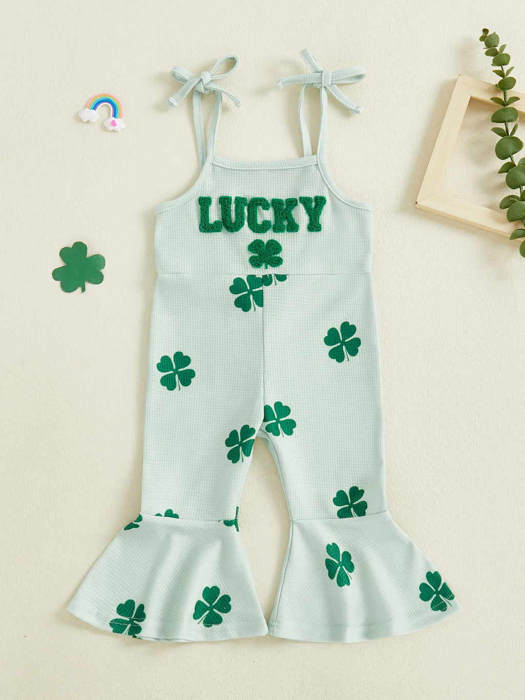 Infant Girl Floral Tie-Strap Romper
