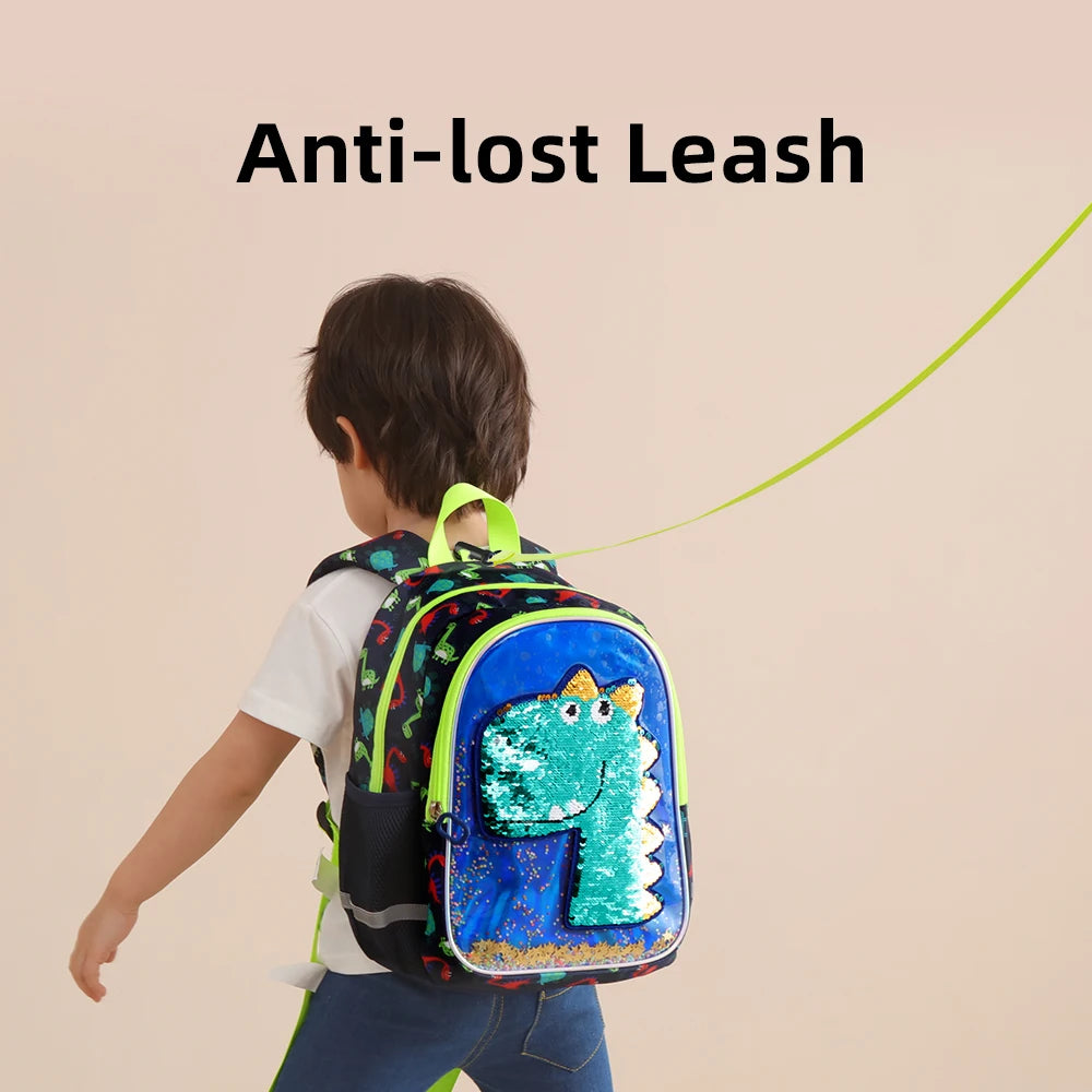 Sunveno Dinosaur Sequin Backpack