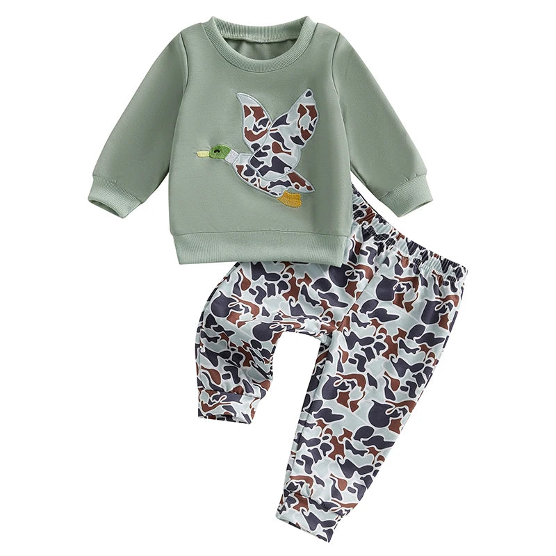 Toddler Boy Winter Bear Hoodie Set