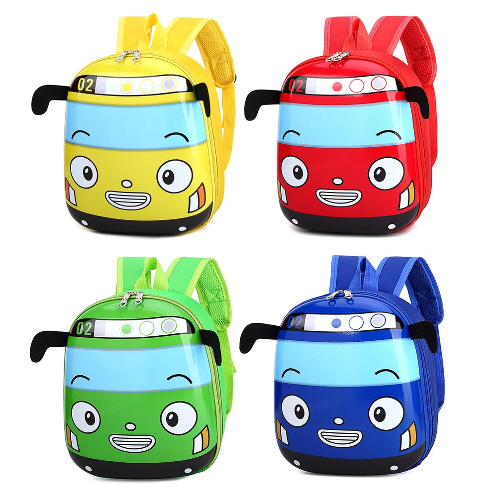 3D Cartoon Bus Backpack