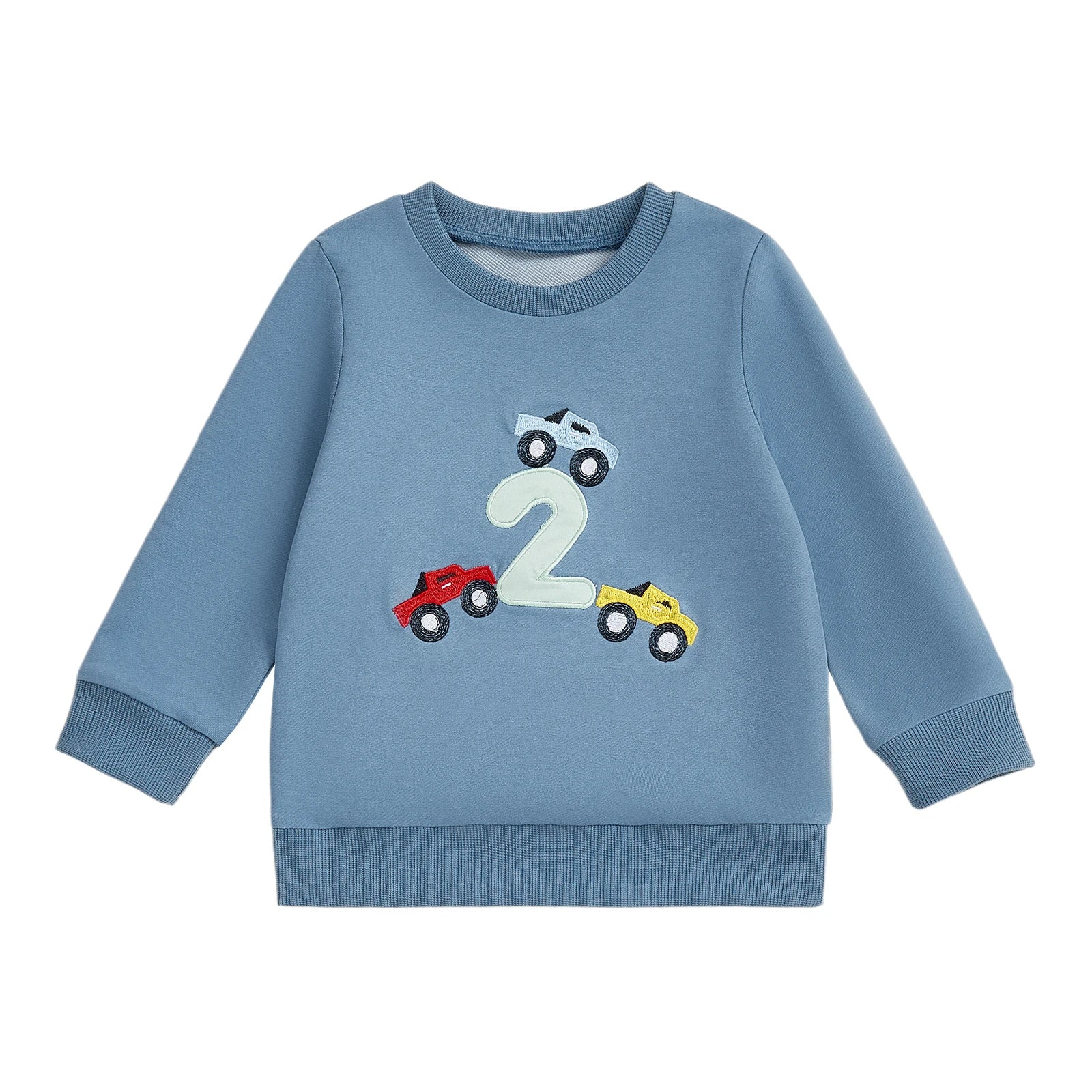 Toddler Boy Birthday Car Sweatshirt