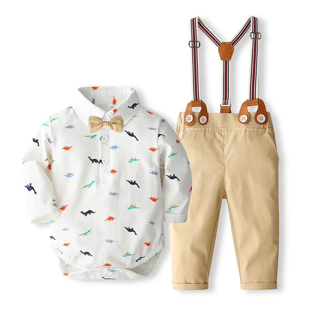 Baby Boy Gentleman Romper Set
