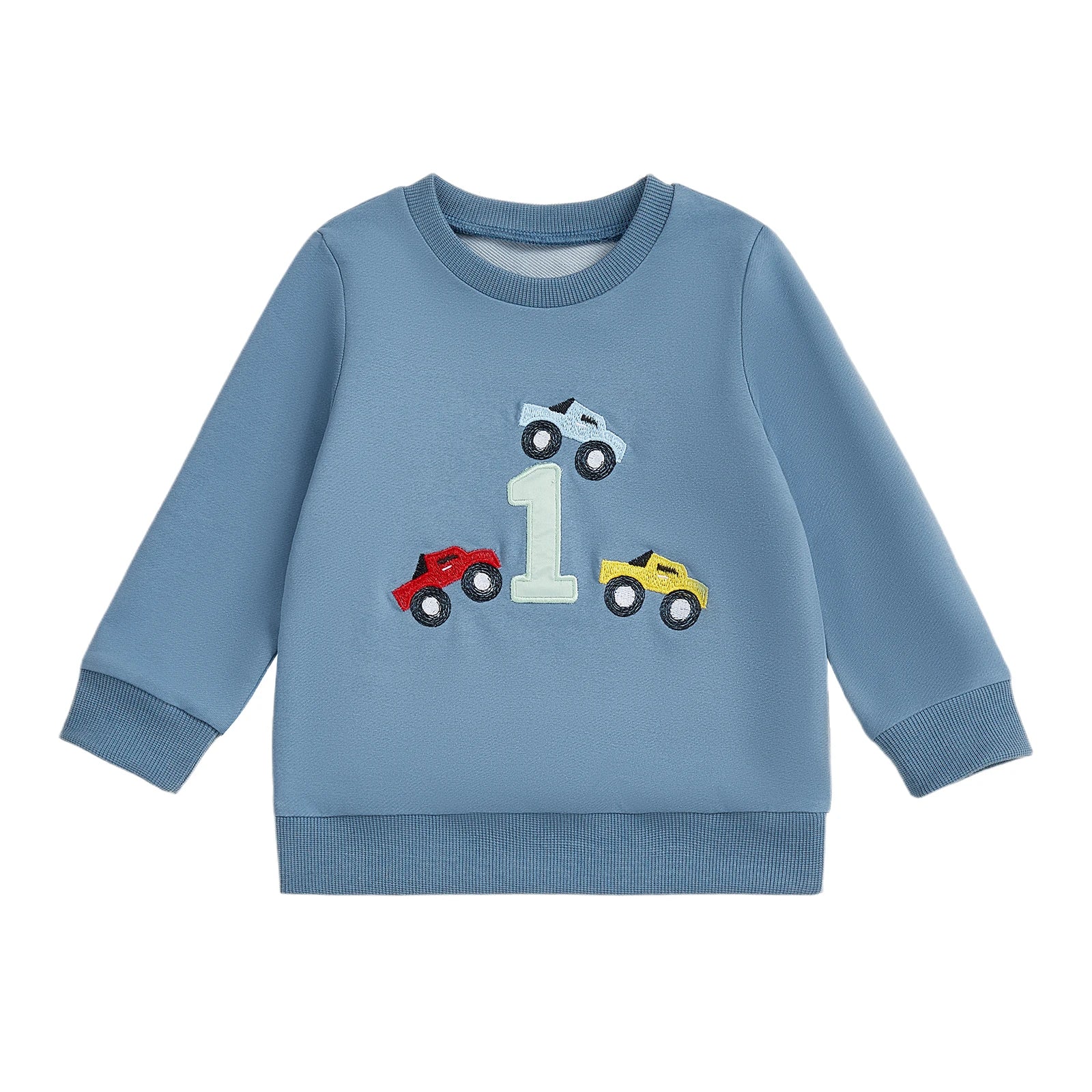Toddler Boy Birthday Car Sweatshirt