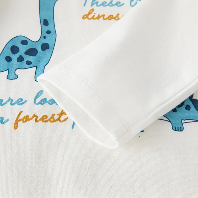 Dave Bella Dinosaur Long Sleeve Tee