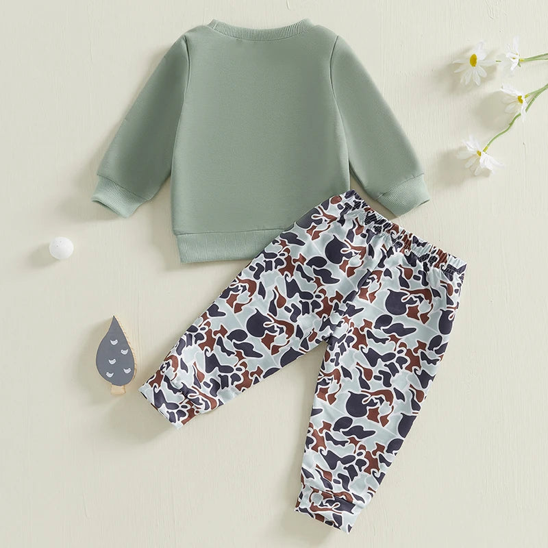 Toddler Boy Winter Bear Hoodie Set