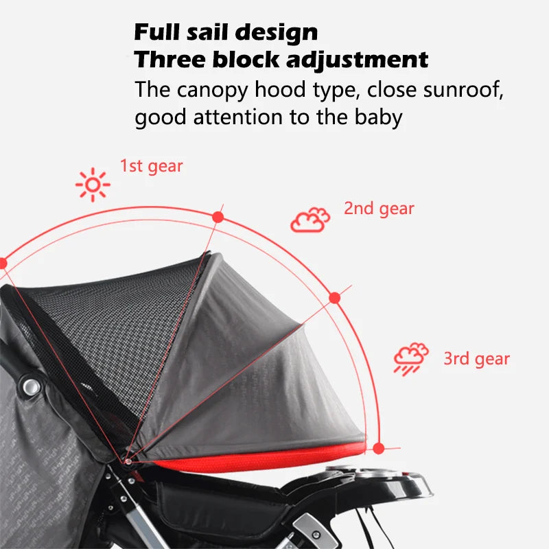 Twin Baby Lightweight Travel Stroller