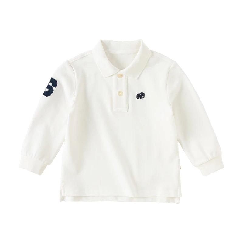 Dave Bella Boys Solid Long Sleeve Tee