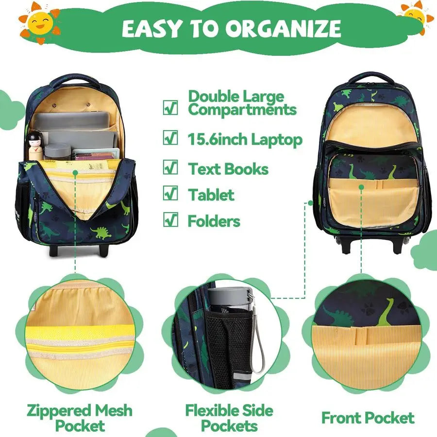 Kids Wheeled Backpack (17")