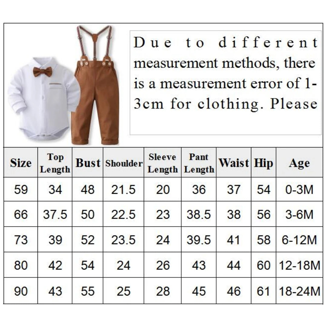 Baby Boy Gentleman Romper Set