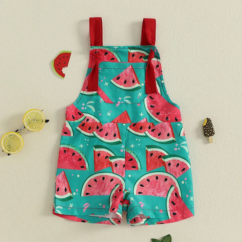 Girls Floral Romper with Pockets